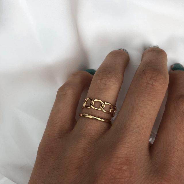 Livia * bague double range 