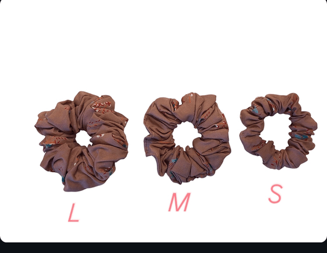 Scrunchie rose foncé pastel