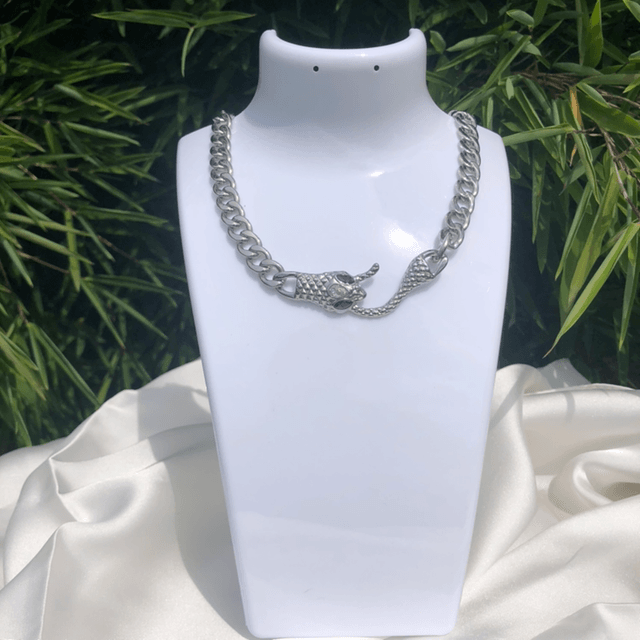 Caroline * collier maille serpent 