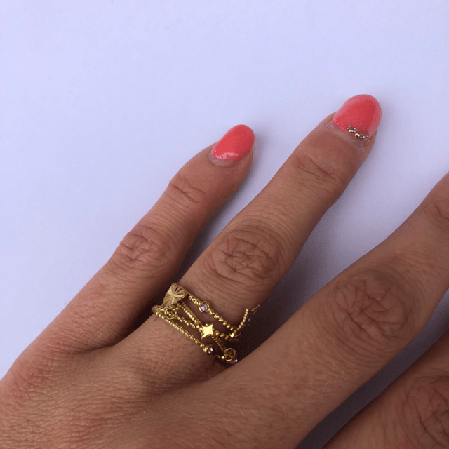  stella * bague pampilles 