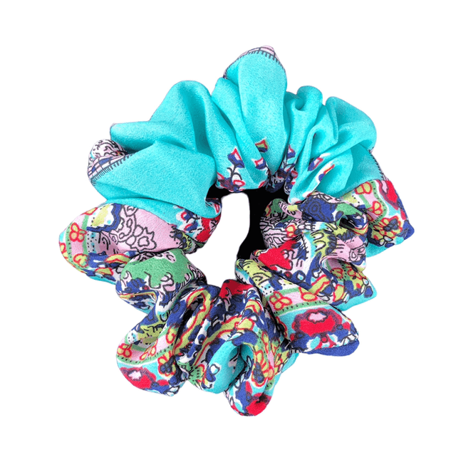 Scrunchie blue taille M