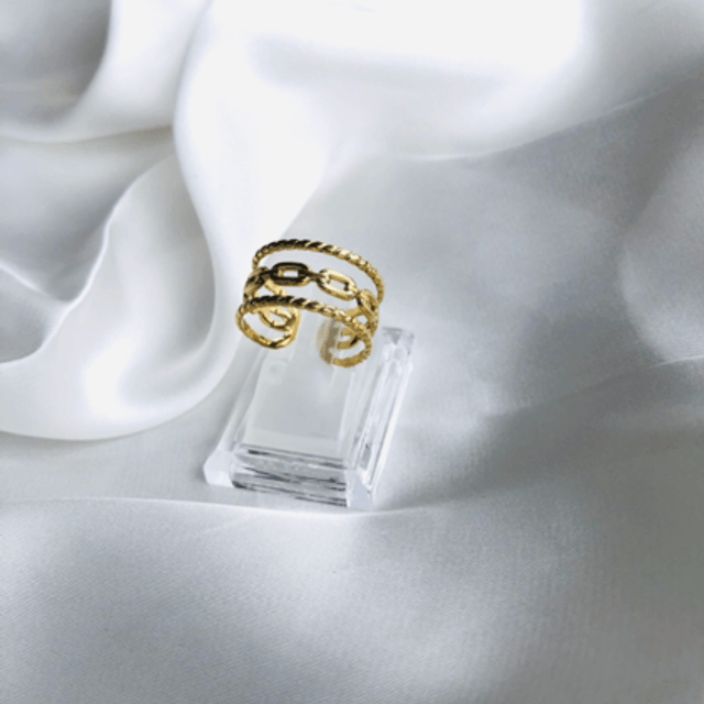 Vanessa*bague triple 