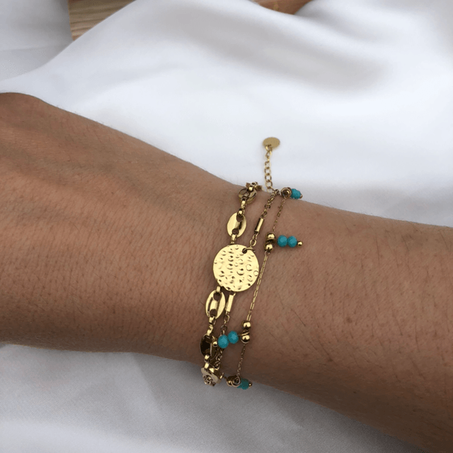 Betty*bracelet triple chaînes