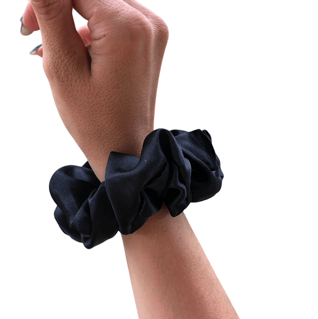 Scrunchie black taille L