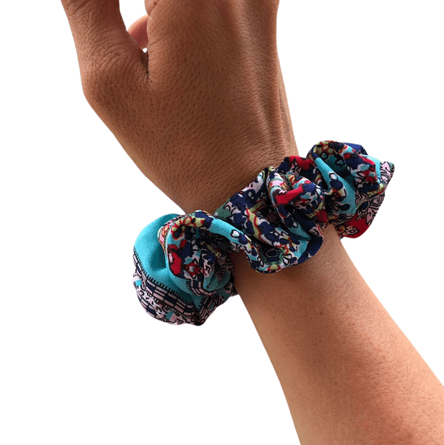 Scrunchie blue taille M