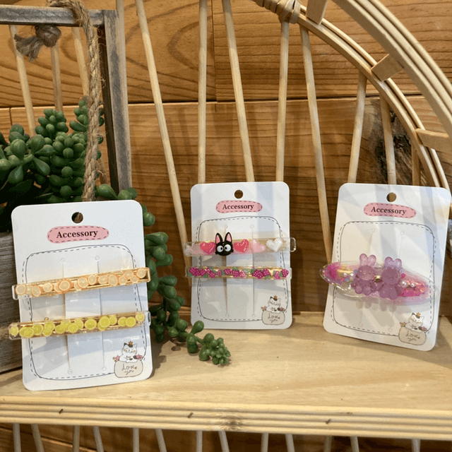 Barrettes résine 