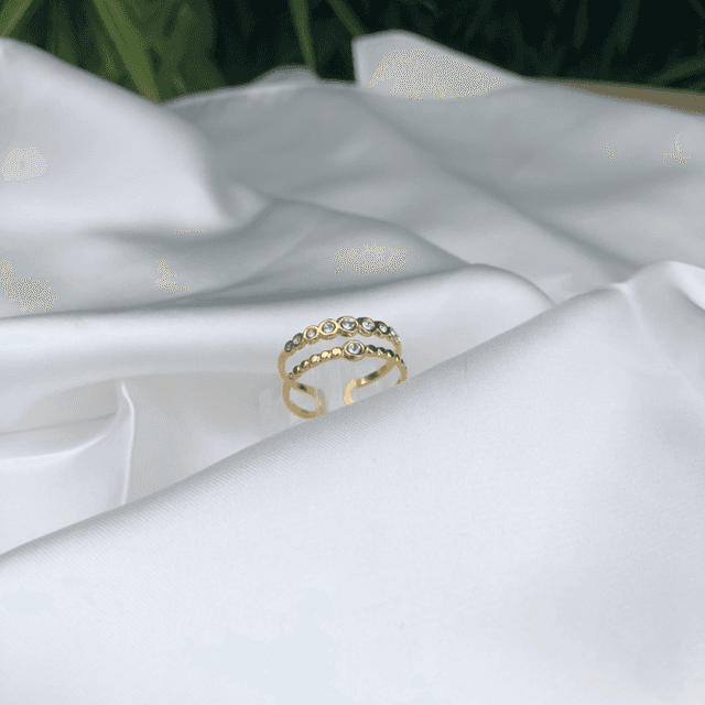 Elea * bague double strass