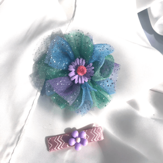 Violette* lot barrettes 